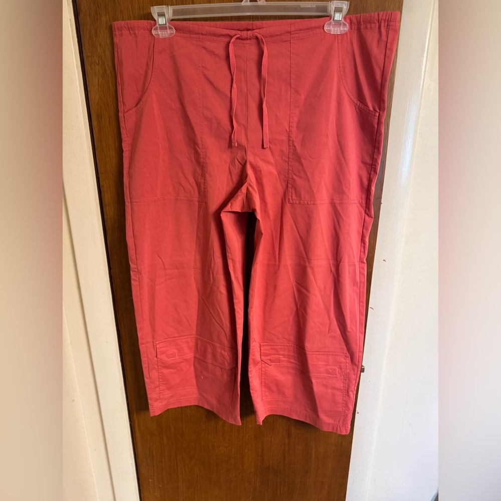 New W/Tags, Chico's Dune Stretch Cropped Tampa Pant, Size 2, Color Terracotta